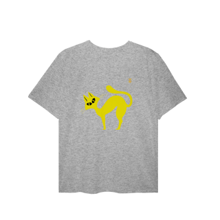 Nome do produto  Camiseta Plus Size Gato Curioso