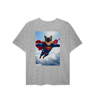 Nome do produto Camiseta Plus Size - Super Cat