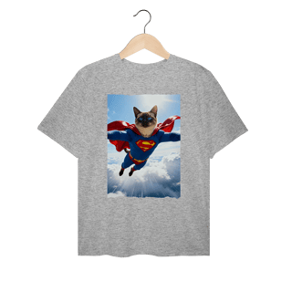 Nome do produto Camiseta Plus Size - Super Cat