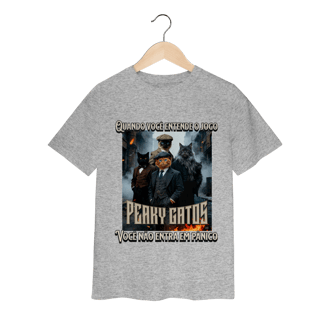 Nome do produto Camiseta Infantil - Peaky Gatos