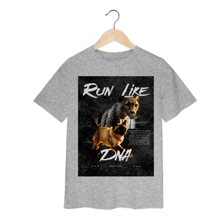 Nome do produto Camiseta Infantil - Run Like DNA