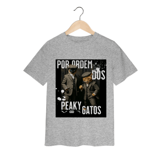 Nome do produto Camiseta Infantil - Ordem dos Peaky Gatos