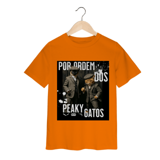 Nome do produto Camiseta Infantil - Ordem dos Peaky Gatos