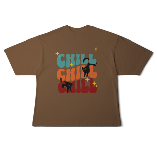 Nome do produto Camiseta Oversized Chill Cats
