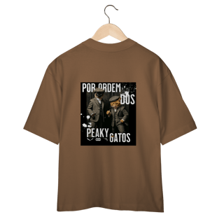 Nome do produto Camiseta Oversized - Ordem dos Peaky Gatos