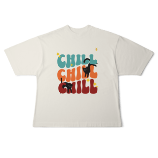 Nome do produto Camiseta Oversized Chill Cats