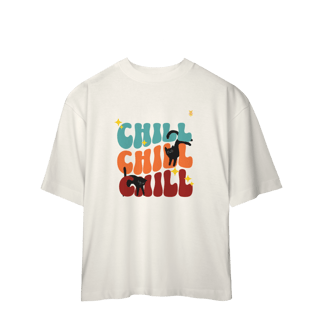 Nome do produto Camiseta Oversized Chill Cats