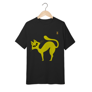 Camiseta infantil Gato Curioso