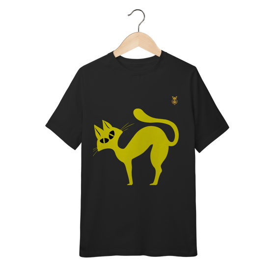 Camiseta infantil Gato Curioso