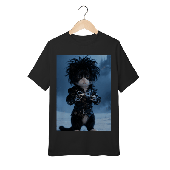 Camiseta Infantil - Frajola Mãos de Tesoura