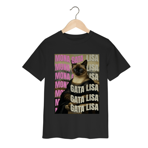 Camiseta Infantil - Gata Lisa