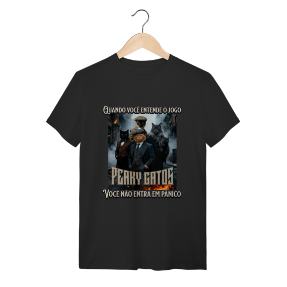 Camiseta Clássica - Peaky Gatos