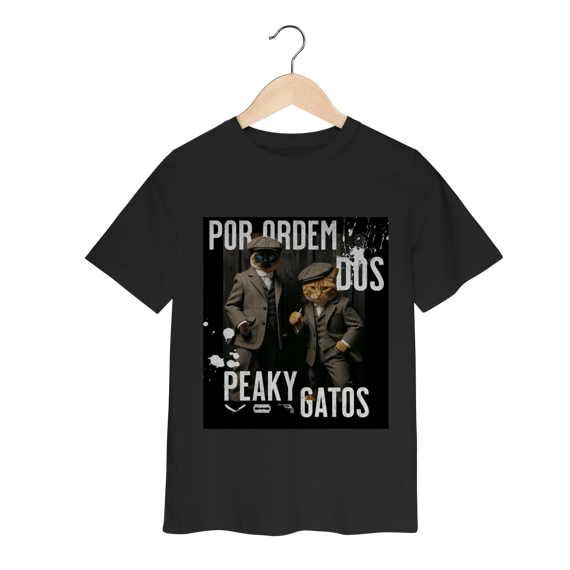 Camiseta Infantil - Ordem dos Peaky Gatos