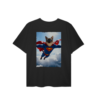 Nome do produto Camiseta Plus Size - Super Cat