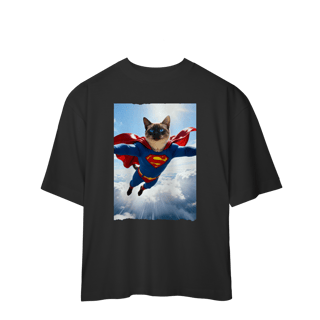 Nome do produto Camiseta Oversized - Super Cat