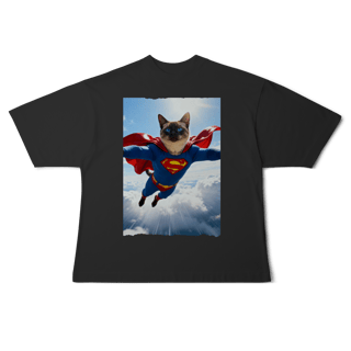 Nome do produto Camiseta Oversized - Super Cat