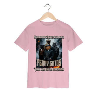 Nome do produto Camiseta Infantil - Peaky Gatos