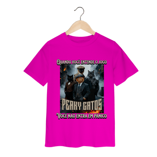 Nome do produto Camiseta Infantil - Peaky Gatos