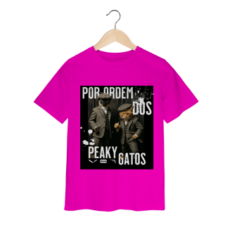 Nome do produto Camiseta Infantil - Ordem dos Peaky Gatos