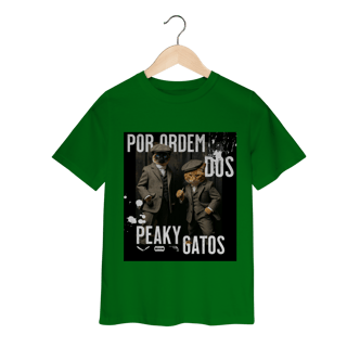 Nome do produto Camiseta Infantil - Ordem dos Peaky Gatos