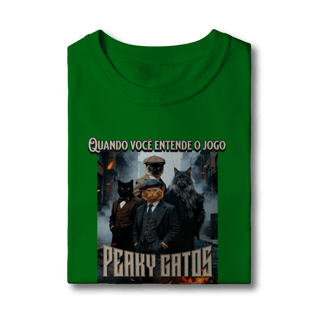 Nome do produto Camiseta Infantil - Peaky Gatos