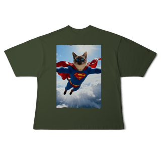 Nome do produto Camiseta Oversized - Super Cat