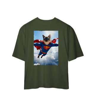 Nome do produto Camiseta Oversized - Super Cat