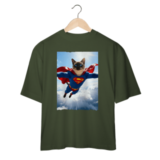 Nome do produto Camiseta Oversized - Super Cat