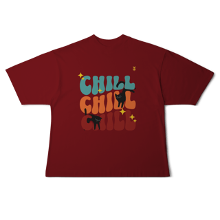 Nome do produto Camiseta Oversized Chill Cats