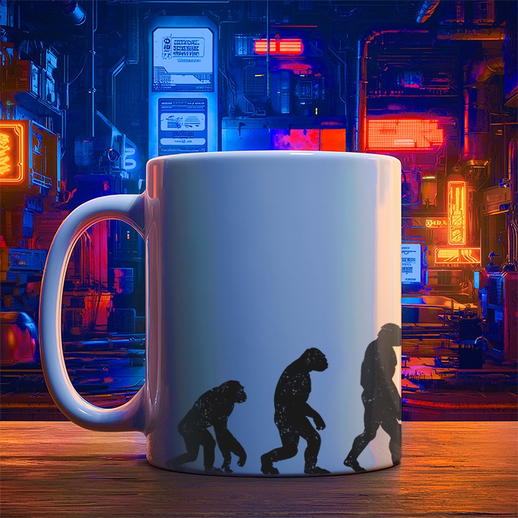 Caneca - Evolution of humanity 