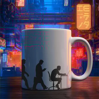 Nome do produto Caneca - Evolution of humanity 