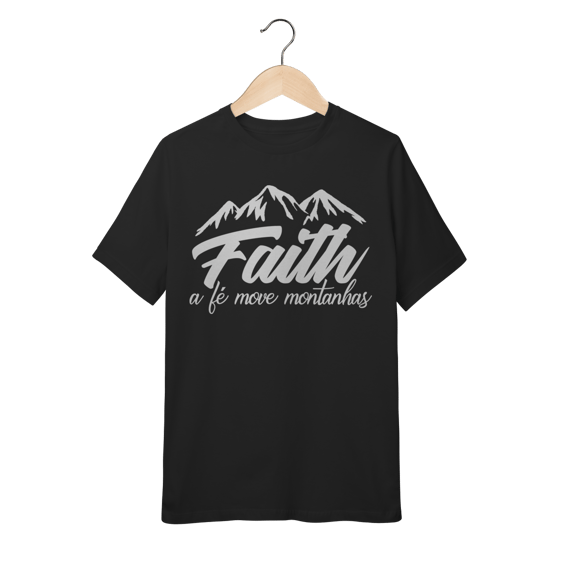 Camiseta Infantil a Fé Move montanhas