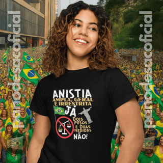 Camiseta ANISTIA JÁ Baby Long