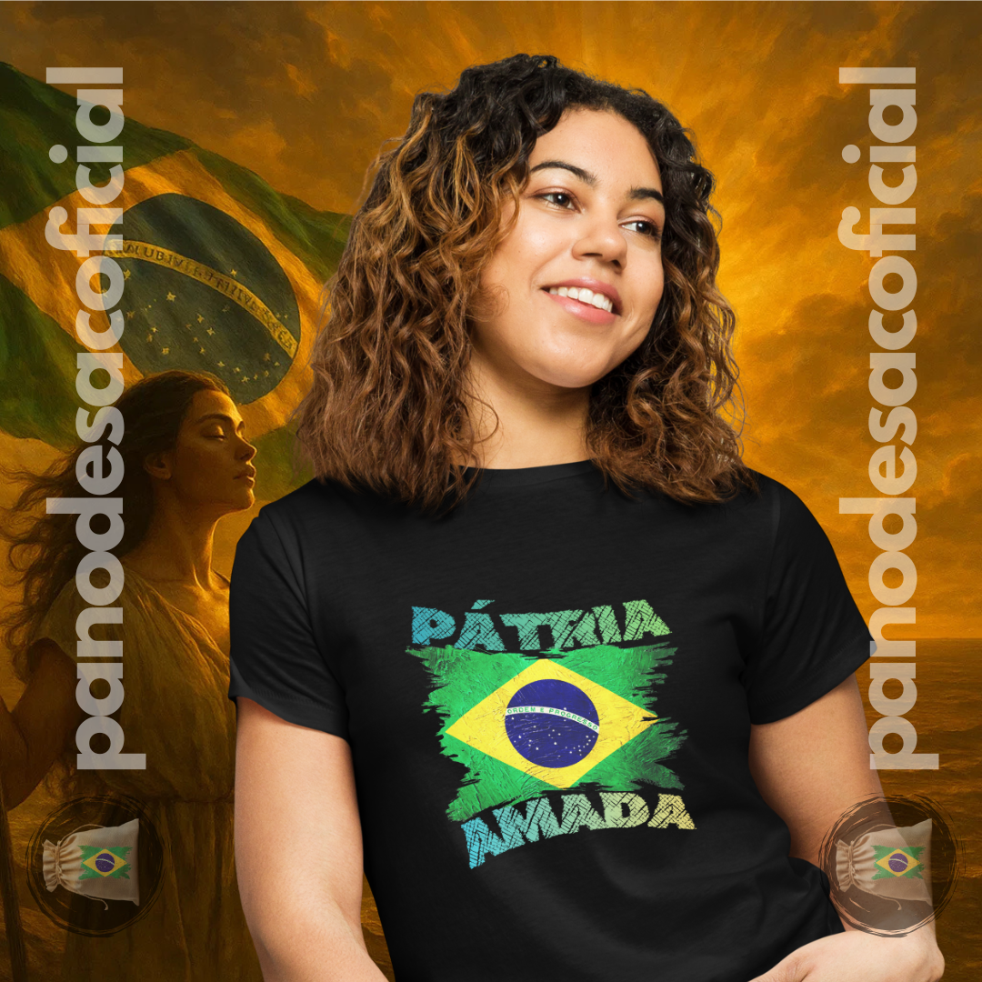 Nome do produto: Camiseta PÁTRIA AMADA Baby Long