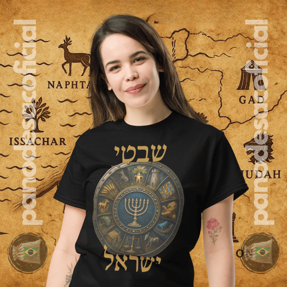 Camiseta AS TRIBOS DE ISRAEL Baby Long (hebraico)