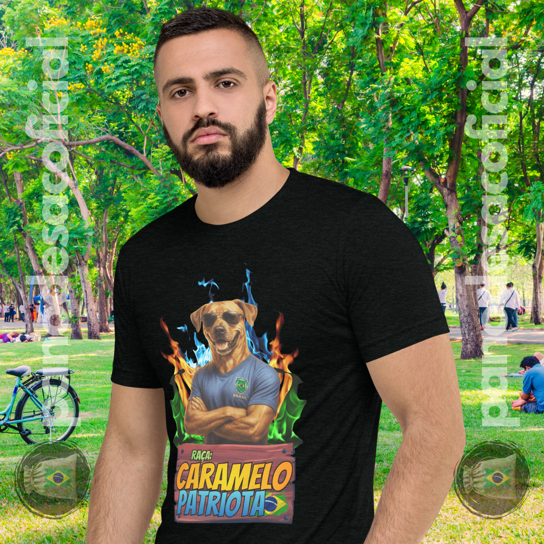Nome do produto: Camiseta CARAMELO PATRIOTA Unissex