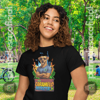 Nome do produto Camiseta CARAMELO PATRIOTA Baby Long