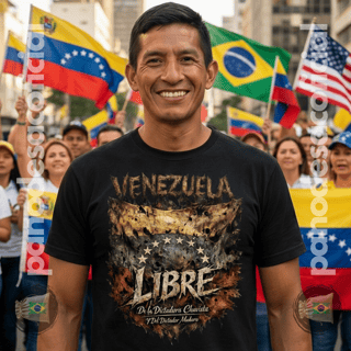 Nome do produto Camiseta VENEZUELA LIBRE Unissex