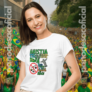 Nome do produto Camiseta ANISTIA JÁ Baby Long