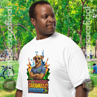 Nome do produto Camiseta CARAMELO PATRIOTA Unissex
