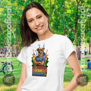 Nome do produto Camiseta CARAMELO PATRIOTA Baby Long