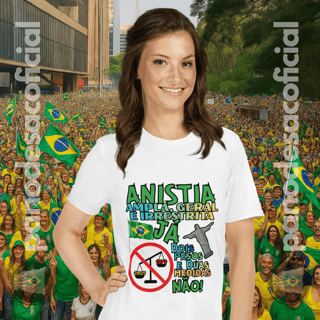 Nome do produto Camiseta ANISTIA JÁ Unissex