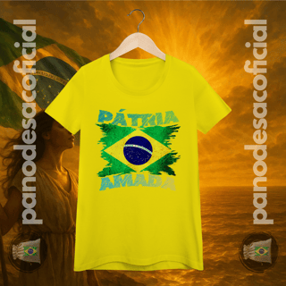 Nome do produto Camiseta PÁTRIA AMADA Baby Long