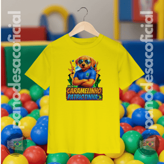 Nome do produto Camiseta Infantil CARAMELINHO PATRIOTINHA (2 a 8 anos)