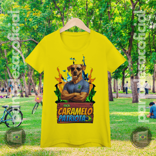 Nome do produto Camiseta CARAMELO PATRIOTA Baby Long