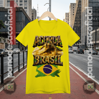 Nome do produto Camiseta ACORDA BRASIL, O GIGANTE ACORDOU Baby Long