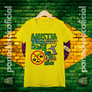 Nome do produto Camiseta ANISTIA JÁ Baby Long