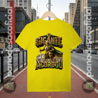 Nome do produto Camiseta ACORDA BRASIL, O GIGANTE ACORDOU Unissex