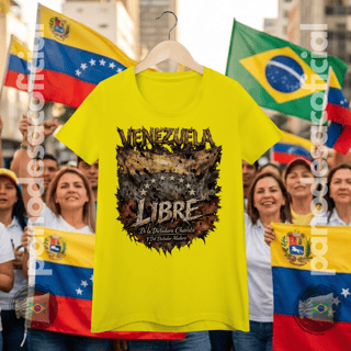 Nome do produto Camiseta VENEZUELA LIBRE Baby Long