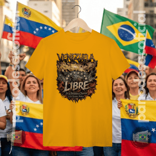 Nome do produto Camiseta VENEZUELA LIBRE Unissex